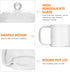 DOITOOL 1.5L Glass Saucepan with Cover, Heat-Resistant Glass Cookware Set, Small Simmer Pot for Baby Food, Pasta, Soup