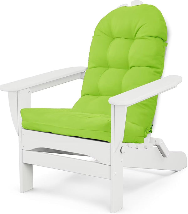 MQK Adirondack Chair Cushion, Waterproof Outdoor Seat Cushions for Patio Furniture, Thick High