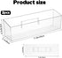 FMOACEN 2 Pack Spice Rack, Spice Organization for Cabinet, Storage Organizer Bins, Clear Plastic Seasoning Jars Rack