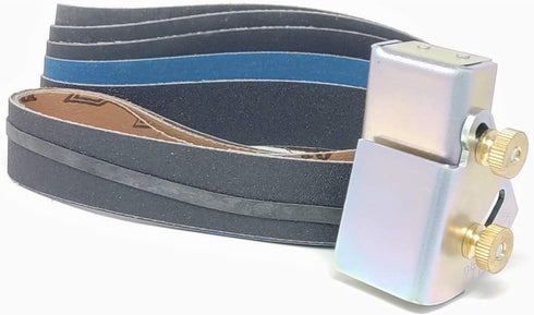 Knife Sharpening Angle Guide with 5 Pack of 1X30 Sharpening Sanding Belts