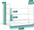 3 33" Closet, SUFAUY Tier Wide White Metal Shoe Rack for Stackable