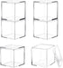 Acrylic Box with Lid, 4 Pack Small Square Container 2.2x2.2x2.2 Inch for Candy, Pill, and Tiny Jewelry Storage