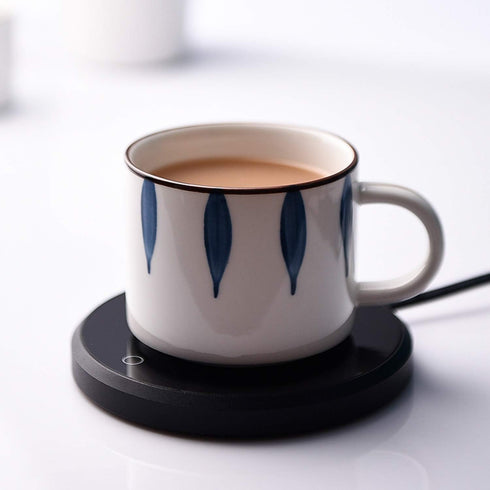 Coffee Mug Warmer, KRGMNHR Auto-Shutoff Cup Warmer, Electric Beverage Heating Plate for Home Office