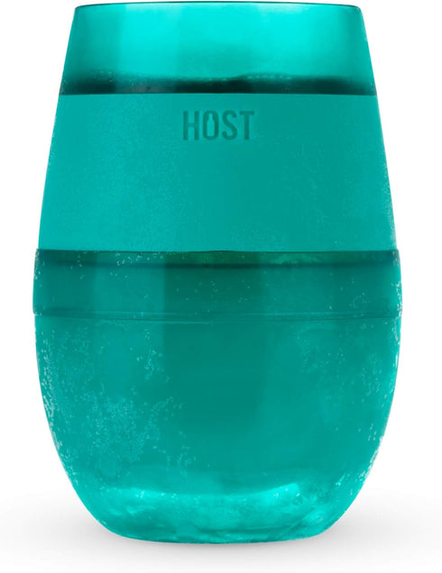 HOST Green Cooling Cup, Set of 1 Double Wall Insulated Drink Chilling Tumbler for Red and White Wine