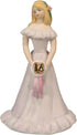 Enesco Growing Up Girls “Blonde Age 16” Porcelain Figurine, 7.5”, Golden, Pink