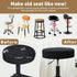 Dia.11-13" Black,1 Count) SINOSSO Bar Stool Cover, Super Soft Velvet Round Stretchy Washable Dustproof Slipcover