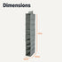 8-Tier Closet 11.5 41 5.5 Closet Amazon Basics Hanging Shelf Shoe Organizer, Space Saving Storage, Foldable, x x