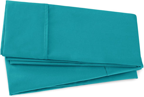 Nestl Body Pillow Cover, Soft Lightweight Teal Microfiber 20x54 Inches, Set of 2