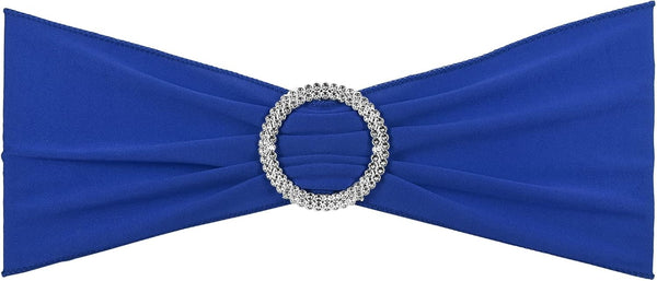PATIKIL 13" x 5" Stretch Chair Sashes Bows, 10 Pack Elastic Chair