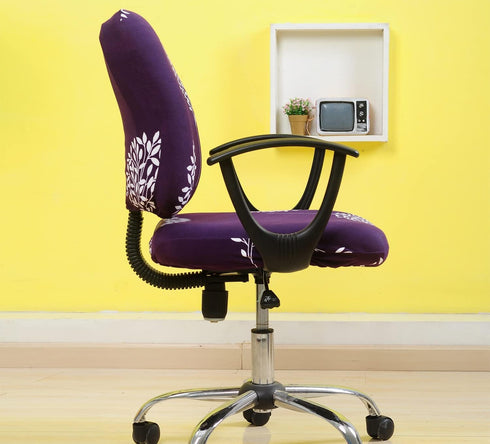 Computer Office Chair Cover, Stretchable Universal Rotating Chair Slipcover