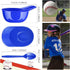 Baseball Helmet Ice Cream Snack Bowl Set, 12 Pack Mini Ice Cream Dessert Cups for Birthday Party Supplies