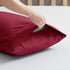 Nestl Burgundy Pillow Cases, Queen Size Set of 2, Soft 1800 Microfiber, 20x30 Inches