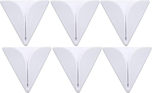 FGen 6pcs Self-Adhesive Triangle Type Wall Paste Towel Hook, Firmly Does Not Fall Off