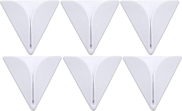 FGen 6pcs Self-Adhesive Triangle Type Wall Paste Towel Hook, Firmly Does Not Fall Off