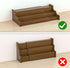 Bamboo Spice Rack Cabinet Organizer, 3 Tier Wooden Expandable Walnut Display Shelf