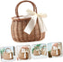 CHILDWEET Woven Flower Basket, Rattan Picnic Basket, Fruit Storage, Woven Pantry Organizer, Hand Basket