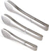 Pack of 3 Sizes Stainless Steel Tongs, Heavy Duty Food Tongs for Salads, Bread, Ham, BBQ, Cooking, Serving