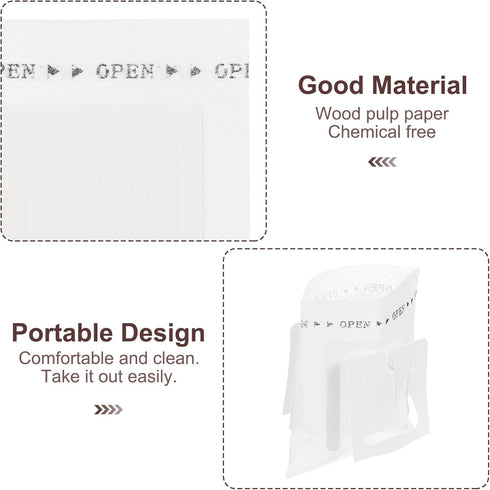 uxcell 50Pcs Hanging Ear Drip Coffee Filter Paper Bags, White for Travel, Camping, Home, Office