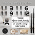 Mintime Large DIY Wall Clock, Battery Operated, Modern Decorative Clock for Living Room/Office