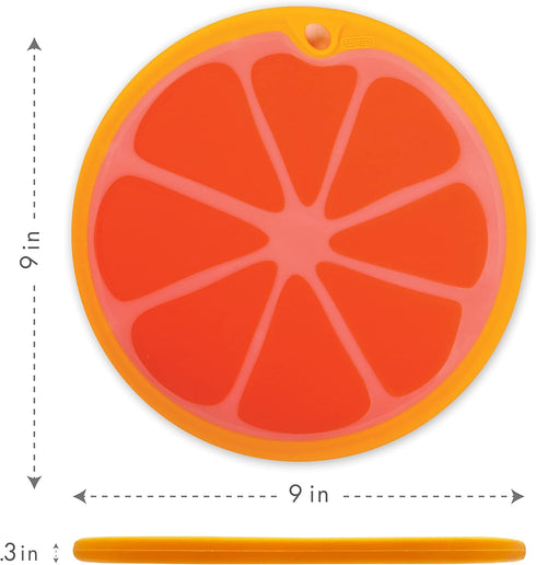 Dexas Citrus Slice Cutting Board/Serving Board 9 inches, Grapefruit by Dexas