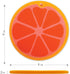 Dexas Citrus Slice Cutting Board/Serving Board 9 inches, Grapefruit by Dexas