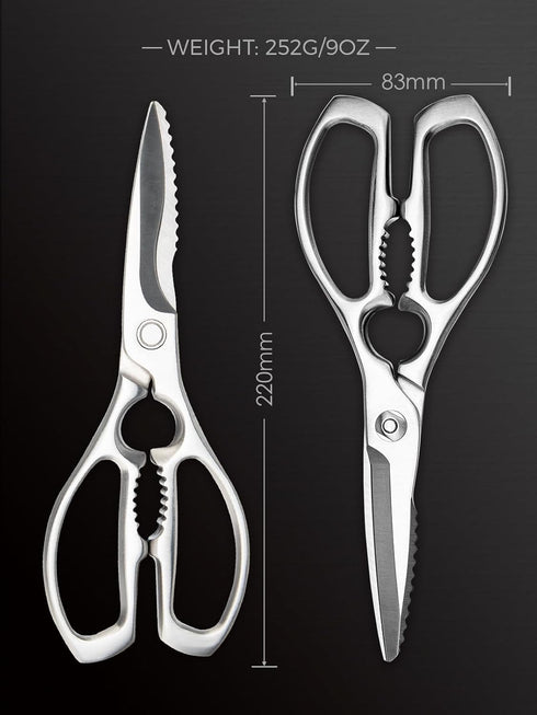 Kitchen Scissors, Forged Stainless Steel Heavy Duty Kitchen Shears, Dishwasher Safe Cooking Scissors for Meat, Poultry