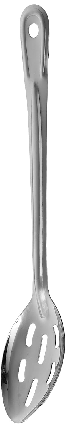 Winco Stainless Steel Slotted Basting Spoon, 13", 1.2mm