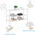 2 Closet RONGJlA Tier Bamboo Shoe Rack for Free Standing Wood Shoe Shelf Storage Organizer for Entryway Small Space