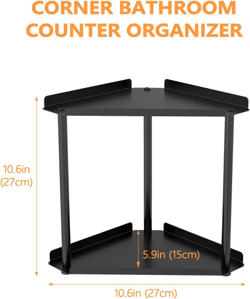 Counter Countertop,Countertop FLE Corner Bathroom Organizer, Bathroom Organizer Storage Shelf for Bath