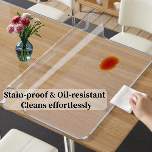 18"x20" PVC Table Mat - Waterproof, Heat Resistant, Easy Clean Desk Protector for Dining, Office, Coffee Tables