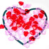 Fangoo 110 Pieces Red Pink Acrylic Heart Gems, Valentine's Day Decor Heart Rocks for DIY Crafts Engagement