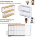 ELEpure 2 15.55" 3.78" 10.8" Clear Acrylic Display Shelf Case for Mini Funko Pop, Wooden Display Stand for POP MART