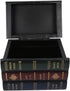 Wooden Jewelry Box, Book Shaped Storage Case, Antique Fake Books Decor for Home Office Car Decoration