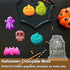 2 Pack Halloween Silicone Cake Mold, Pumpkin, Bat, Skull, Ghost Shape for Chocolate, Candy, Jello, Ice Cube, Soap