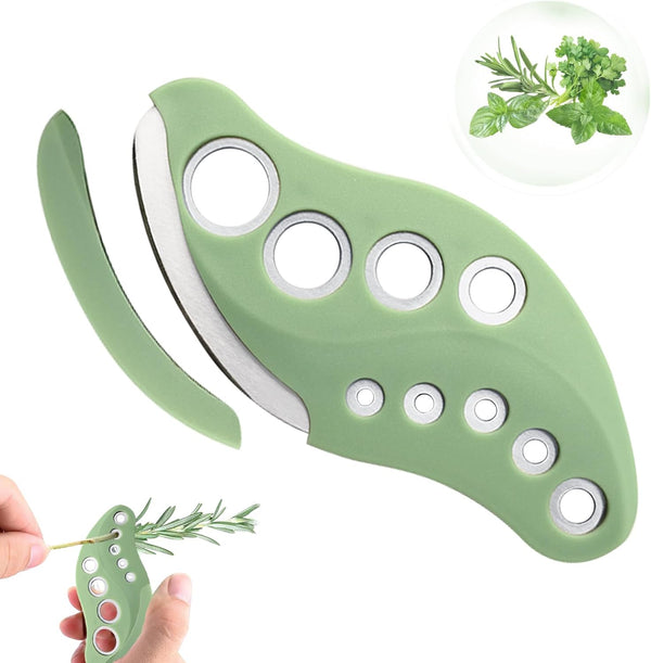 Generic Herb Stripper Tool 9 Holes with Herb Cutter, Herb Stripper Cutter Tool,