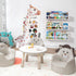 24 Inch Set 3, AZSKY Nursery Bookshelves White, Floating Bookshelves for Wall of Baby Kids Room Decor, Solid Wood Wall