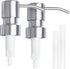 2 Pack Bathroom Countertop Soap Dispensers in Brushed Nickel