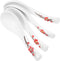 HOMSFOU 4pcs Ceramic Ramen Spoons, Small White Chinese Soup Spoon, Cream Soup Spoon, Japanese Ramen Soup Spoons