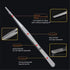 Long Tweezers- with Precision Serrated Kitchen Tweezers Tongs, for Barbecue and Hand-Made Stainless Steel Cooking Tweezers(8 inches) by Aniso