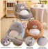 Kawaii Chair Cushions, Cute Indoor Seat Cushions, Comfy Plush Pillows with Backrest, Non-Slip Office Chair Cushion for