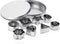 Mini Metal Cookie Cutters Set - 24 Pcs Geometric Shapes Stainless Steel Cookie Biscuit Cutters for Baking