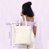 Ecoright Canvas Reusable Cotton Tote Bag for Women, School, Grocery, Shopping, Beach