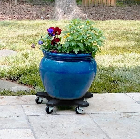 16" 500 lb Bosmere Plant Caddie - Heavy-Duty Rolling Plant Stand with Locking Wheels, Capacity Durable Plant Caddy