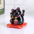 Acogedor Solar Waving Cat - Good Luck Cat for Car Decoration, Desk Decoration (Black)