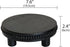Farmhouse Beaded Wood Tray Risers, 7.6” Decorative Tray for Kitchen Home Decor, Black Round Wood Riser