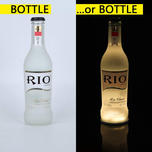 Kicsto Led Coasters,Led Stickers,Led Bottle Lights,Bottle Glorifies Coaster,Lit up Wine Liquor Bottles,Led Bar Service