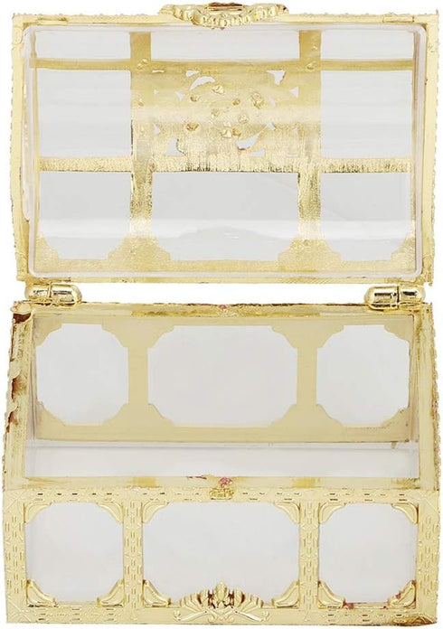 Fdit 12pcs Square Treasure Chest Shape Wedding Candy Box - Chocolates Container Jar Decoration for Children's Day