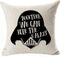 Throw Pillow Cover with Stars Theme, 18 x 18 inches Linen (Together We Can Rule The Galaxy)