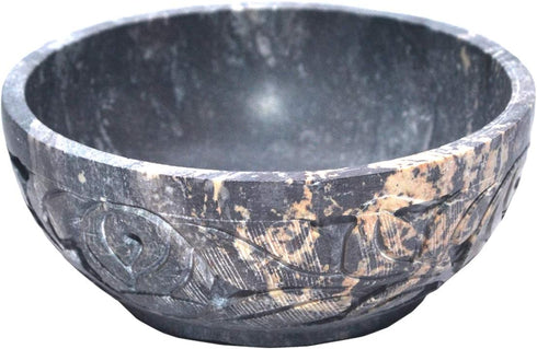 Nirvana Class - Soapstone Scrying and Smudge Bowl (4 Inch) from India