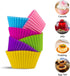 Reusable Silicone Cupcake Liners, Non-Stick Baking Muffins Mold, Set of 12 Kitchen Accessories